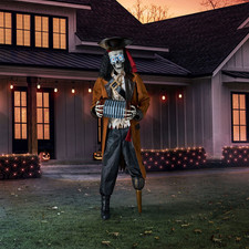 Member's Mark 7' Pre-Lit Animated Pirate Skeleton with Bluetooth SAME-DAY-SHIP picture