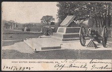 Vintage UDB Postcard High Water Mark mailed in 1905 Gettysburg PA picture