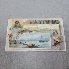 1891 Arbuckle Bros Calcutta India Coffee Trade Card – Hugli Esplanade  picture