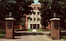 PENINSULA GENERAL HOSPITAL postcard main entrance 1962 divided back chrome T294 picture