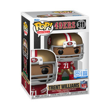 Funko Pop NFL TRENT WILLIAMS 311 San Francisco 49ers Red & Gold Exclusive picture
