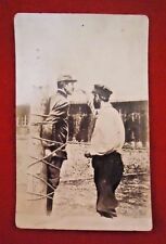 World War 1 Postcard - French Prisoner at Zwickau Prison Camp - Extremely Rare picture