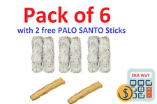 6 Pack White Sage smudge Herb Cleansing 4
