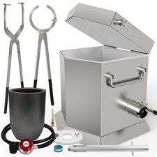 CANALHOUT 7KG/15lbs Propane Melting Furnace Kit with Two Tongs and Crucible, ... picture