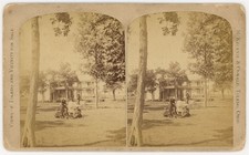 OHIO STEREOVIEW - Toledo - Family & Homes - McKecknie & Oswald 1880s RARE picture
