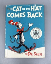 Dr Seuss Cat in the Hat Comes Back 1958 2nd Printing Original Dust Jacket picture