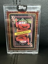 2025 Topps Disney Mint Lightning McQueen Playing Card 049/125 #QH-19 Encased picture
