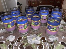 Vintage Libbey Glass Company Bella Glasses Set of 8  16 oz Tumblers picture