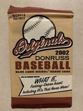 2002 Donruss Originals Baseball (1) Pack Factory Sealed From Box 🔥 RARE picture