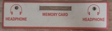 SNK NEO-GEO MEMORY / HEADPHONES STICKER NEW OLD STOCK ORIGINAL 7.5 X 2