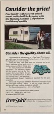 1978 Print Ad Free Spirit Travel Trailers by Holiday Rambler Wakarusa,Indiana picture