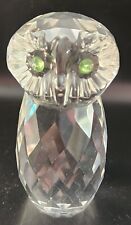 Oleg Cassini Crystal.owl Paper Weight/ Figurine picture