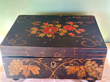 Antique Pennsylvania 1850s Dutch Art Document Box From Pro Baseball Bruce Sutter picture