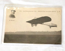 Vintage 1909 Aviation Postcard Leon Molon Bleriot Monoplane Pioneers of Air CM P picture