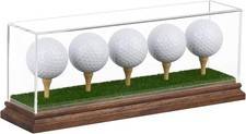 Hole in One Golf Ball Display Case Holder for 5 Clear  picture