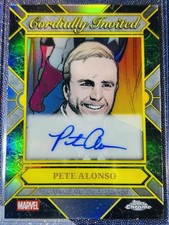 2026 Topps Chrome Marvel Cordially Invited SSP Pete Alonso CIA-PA Autograph picture