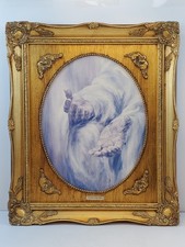 Vintage Come Unto Me Lithograph Print By J Reed In A Gold Tone Wooden Frame 1967 picture