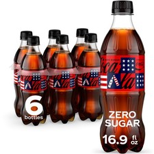Coca-Cola Zero Sugar Soda Soft Drink Bottles, 16.9 fl oz (Pack of 6) picture