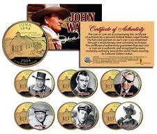 JOHN WAYNE MOVIES Iowa Quarters US 6-Coin Set * LICENSED * Stagecoach picture