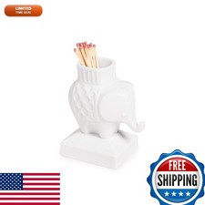 Jonathan Adler Elephant Match Strike, White picture