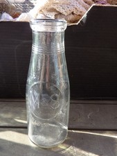 Vintage M & S 1 pint glass milk bottle picture