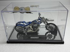 Von Dutch DRAGNUT Custom Chopper Motorcycle Die Cast w Display Case Rare picture