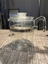 Vintage PYREX 9 Cup Glass Coffee Pot/Percolator ALL PARTS included picture