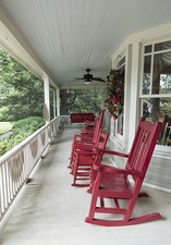 Black Mountain NC Red Rocker Inn Porch Rocking Chairs 2017 Victorian Inn picture