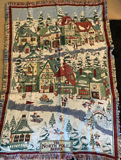 Dept 56 Goodwin Christmas North Pole Tapestry Blanket 48 x 68 picture
