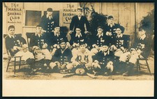 1907 Velox Original Vintage Real Photo Postcard RPPC The Manila Baseball Club picture