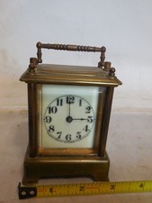 RARE ANTIQUE MINIATURE WATERBURY CHIME REPEATER CARRIAGE CLOCK PARTS / REPAIR  picture