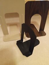 Vintage Bookends MisMatch Lot of 3 Asst. Sizes Art Deco Metal Steel Library  picture