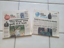 9/26 2016 USA TODAY NEWSPAPER - ARNOLD PALMER DEAD 1929-2016 Jose Fernandez RIP picture