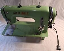 VINTAGE ADLER SEWING MACHINE GREEN UNTESTED NO PLUG picture