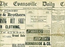 Newspaper Actor Edwin Booth Threatre Ad Lincoln Killer's Brother Evansville 1882 picture