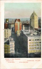 Antique Vintage UDB Historical San Francisco Skyline Aerial View Postcard picture
