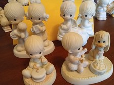 Precious Moments-vintage- group of 4-all of them together for one price-perfect picture
