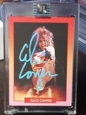 Rock & Roll Legend 🔥 ALICE COOPER 🔥 Hard Signed Autographed Card 1991 Brockum picture