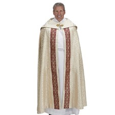 Ivory Benedictus Gothic Cope Gold Orphrey with Understole picture