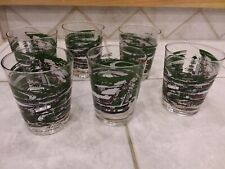 Vintage August 1961 Hilton INN On The Rocks Glasses set of 6 from Aurora     picture