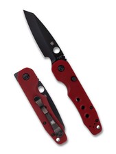 Spyderco Smock - St. Nick's Knives - TiCN CPM-4V Blade - Red G10 (C240GPRDBK) picture