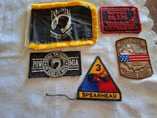 Vintage Military Patches & POW Flag picture