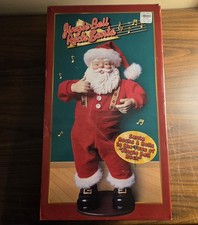 Jingle Bell Rock Animated Musical Dancing Santa Claus Vintage 1998 WORKS picture