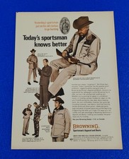 1970 Browning Sportsman's Apparel and Boots Vintage Hunting / Shooting Print Ad picture