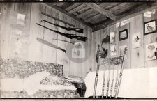 Philippines Parang Hunters Cabin Guns c1910s RPPC Photo Postcard COPY picture