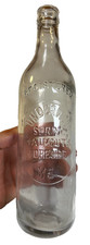Antique UNDERWOOD Spring Water Bottle FALMOUTH Foreside Maine Applied Crown Top picture