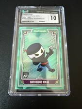 2024 VeeFriends Topps Chrome Notorious Ninja Green Refractor 44/99 CGC 10 GM picture