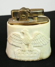 Vintage EBW 1972 Hand Carved Eagle Lighter Holder Canary Cigarette Lighter picture