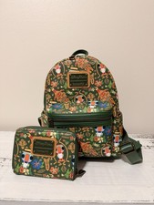 Loungefly Disney Parks Enchanted Tiki Room Mini Backpack Wallet Set 2022 picture