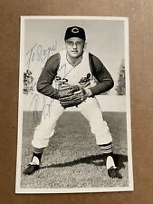 AL LUPLOW SIGNED CLEVELAND INDIANS POSTCARD picture